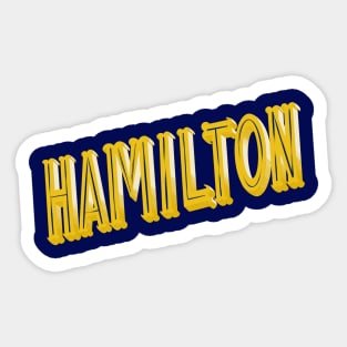 Hamilton Title Sticker